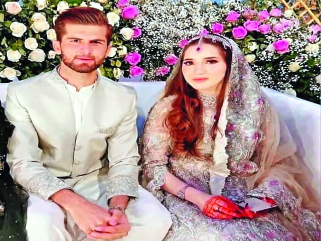 Shaheen Afridi庆祝结婚两周年