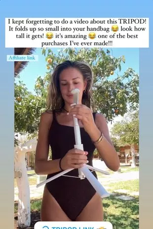Zara McDermott称手袋大小的三脚架是有史以来“最好的假日购物”