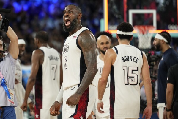 39岁的勒布朗·詹姆斯(LeBron James)仍然是美国队的领跑者，他有另一个夺取奥运金牌的机会